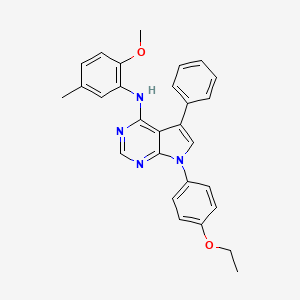 7-(4-ethoxyphenyl)-N-(2-methoxy-5-methylphenyl)-5-phenyl-7H-pyrrolo[2,3-d]pyrimidin-4-amine