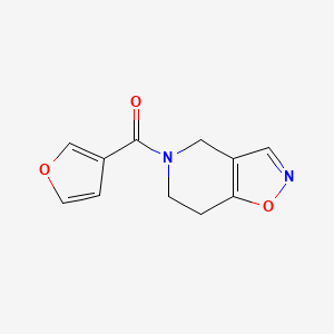 (6,7-dihydroisoxazolo[4,5-c]pyridin-5(4H)-yl)(furan-3-yl)methanone