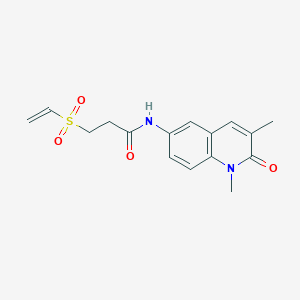 molecular formula C16H18N2O4S B2729309 N-(1,3-Dimethyl-2-oxoquinolin-6-yl)-3-ethenylsulfonylpropanamide CAS No. 2224175-37-3