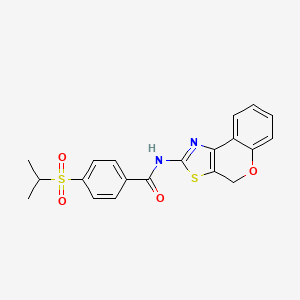 molecular formula C20H18N2O4S2 B2729329 N-(4H-chromeno[4,3-d]thiazol-2-yl)-4-(isopropylsulfonyl)benzamide CAS No. 899739-22-1