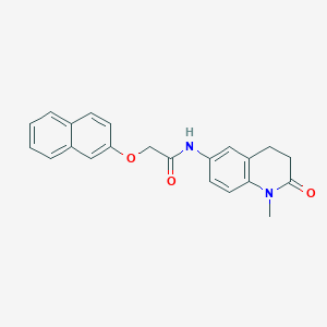 molecular formula C22H20N2O3 B2729373 N-(1-methyl-2-oxo-1,2,3,4-tetrahydroquinolin-6-yl)-2-(naphthalen-2-yloxy)acetamide CAS No. 922130-30-1