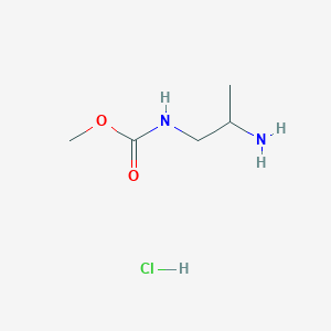 molecular formula C5H13ClN2O2 B2729388 methylN-(2-aminopropyl)carbamatehydrochloride CAS No. 2567496-44-8