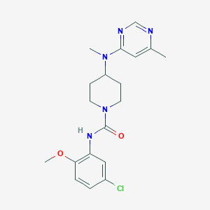 molecular formula C19H24ClN5O2 B2729405 N-(5-chloro-2-methoxyphenyl)-4-[methyl(6-methylpyrimidin-4-yl)amino]piperidine-1-carboxamide CAS No. 2415468-98-1