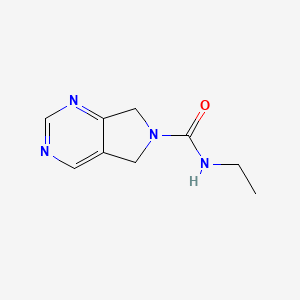 molecular formula C9H12N4O B2729468 N-ethyl-5H-pyrrolo[3,4-d]pyrimidine-6(7H)-carboxamide CAS No. 1448074-73-4