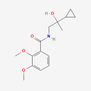 molecular formula C15H21NO4 B2729496 N-(2-cyclopropyl-2-hydroxypropyl)-2,3-dimethoxybenzamide CAS No. 1286726-58-6