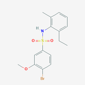 B2729511 4-bromo-N-(2-ethyl-6-methylphenyl)-3-methoxybenzene-1-sulfonamide CAS No. 2361878-71-7