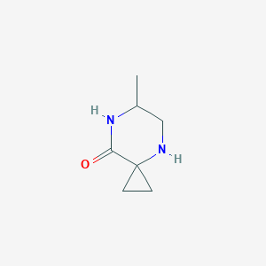 molecular formula C7H12N2O B2729589 6-Methyl-4,7-diazaspiro[2.5]octan-8-one CAS No. 2408969-94-6