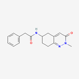 molecular formula C17H19N3O2 B2729660 N-(2-methyl-3-oxo-2,3,5,6,7,8-hexahydrocinnolin-6-yl)-2-phenylacetamide CAS No. 1904369-97-6
