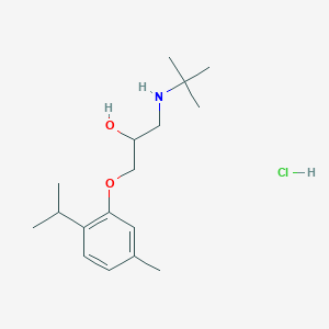 1-(Tert-butylamino)-3-(2-isopropyl-5-methylphenoxy)propan-2-ol hydrochloride