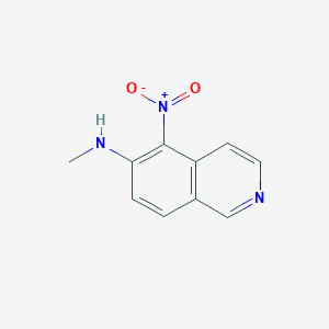 molecular formula C10H9N3O2 B027297 N-Methyl-5-nitro-6-isoquinolinamine CAS No. 147293-17-2