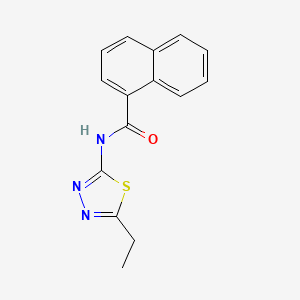 molecular formula C15H13N3OS B2729700 N-(5-ethyl-1,3,4-thiadiazol-2-yl)naphthalene-1-carboxamide CAS No. 392243-13-9
