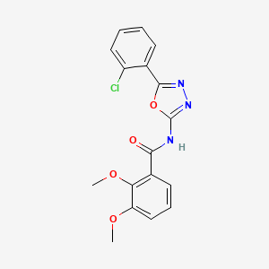 molecular formula C17H14ClN3O4 B2729707 N-[5-(2-chlorophenyl)-1,3,4-oxadiazol-2-yl]-2,3-dimethoxybenzamide CAS No. 895442-69-0