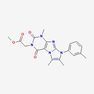 methyl 2-(1,6,7-trimethyl-2,4-dioxo-8-(m-tolyl)-1H-imidazo[2,1-f]purin-3(2H,4H,8H)-yl)acetate