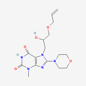 7-(3-(allyloxy)-2-hydroxypropyl)-3-methyl-8-morpholino-1H-purine-2,6(3H,7H)-dione