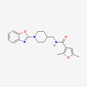 N-((1-(benzo[d]oxazol-2-yl)piperidin-4-yl)methyl)-2,5-dimethylfuran-3-carboxamide