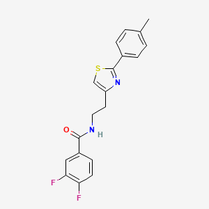3,4-difluoro-N-(2-(2-(p-tolyl)thiazol-4-yl)ethyl)benzamide