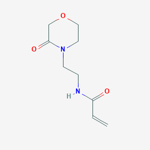 molecular formula C9H14N2O3 B2729833 N-[2-(3-Oxomorpholin-4-yl)ethyl]prop-2-enamide CAS No. 2411276-97-4