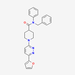 N-benzyl-1-[6-(furan-2-yl)pyridazin-3-yl]-N-phenylpiperidine-4-carboxamide