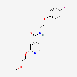 N-(2-(4-fluorophenoxy)ethyl)-2-(2-methoxyethoxy)isonicotinamide