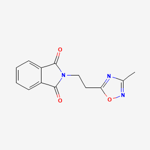 2-(2-(3-Methyl-1,2,4-oxadiazol-5-yl)ethyl)isoindoline-1,3-dione