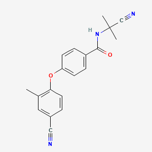 N-(1-cyano-1-methylethyl)-4-(4-cyano-2-methylphenoxy)benzamide