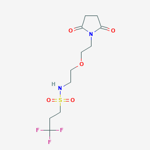 N-(2-(2-(2,5-dioxopyrrolidin-1-yl)ethoxy)ethyl)-3,3,3-trifluoropropane-1-sulfonamide