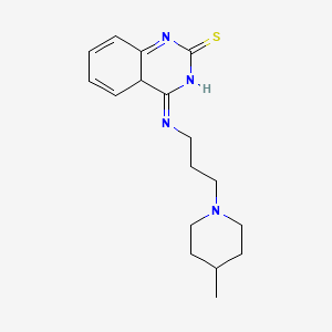 molecular formula C17H24N4S B2730002 4-{[3-(4-Methylpiperidin-1-yl)propyl]amino}-1,2-dihydroquinazoline-2-thione CAS No. 440334-18-9