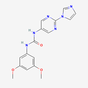 1-(2-(1H-imidazol-1-yl)pyrimidin-5-yl)-3-(3,5-dimethoxyphenyl)urea