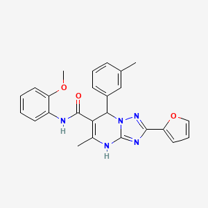 2-(furan-2-yl)-N-(2-methoxyphenyl)-5-methyl-7-(m-tolyl)-4,7-dihydro-[1,2,4]triazolo[1,5-a]pyrimidine-6-carboxamide