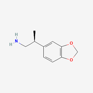 molecular formula C10H13NO2 B2730203 (2S)-2-(1,3-dioxaindan-5-yl)propan-1-amine CAS No. 83329-25-3