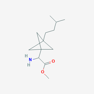 Methyl 2-amino-2-[3-(3-methylbutyl)-1-bicyclo[1.1.1]pentanyl]acetate