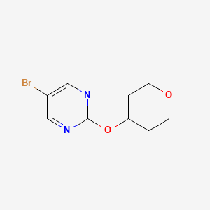 molecular formula C9H11BrN2O2 B2730337 5-bromo-2-(tetrahydro-2H-pyran-4-yloxy)pyrimidine CAS No. 1340125-32-7