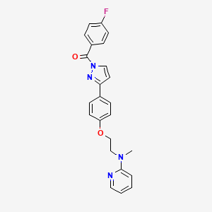 (4-fluorophenyl)[3-(4-{2-[methyl(2-pyridinyl)amino]ethoxy}phenyl)-1H-pyrazol-1-yl]methanone