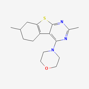 2,7-Dimethyl-4-(morpholin-4-yl)-5,6,7,8-tetrahydro[1]benzothieno[2,3-d]pyrimidine