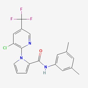 1-[3-chloro-5-(trifluoromethyl)-2-pyridinyl]-N-(3,5-dimethylphenyl)-1H-pyrrole-2-carboxamide