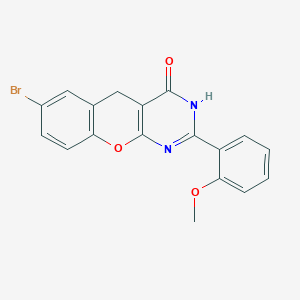7-bromo-2-(2-methoxyphenyl)-3H-chromeno[2,3-d]pyrimidin-4(5H)-one