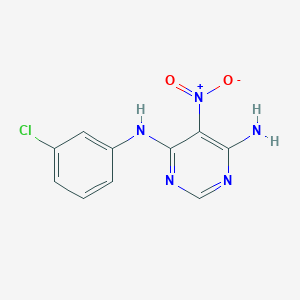 N4-(3-chlorophenyl)-5-nitropyrimidine-4,6-diamine