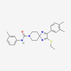 2-(3,4-dimethylphenyl)-3-(ethylthio)-N-(m-tolyl)-1,4,8-triazaspiro[4.5]deca-1,3-diene-8-carboxamide