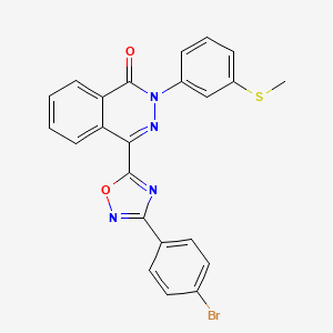 4-[3-(4-bromophenyl)-1,2,4-oxadiazol-5-yl]-2-[3-(methylthio)phenyl]phthalazin-1(2H)-one