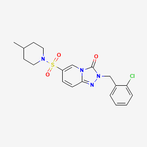 2-(2-chlorobenzyl)-6-[(4-methylpiperidin-1-yl)sulfonyl][1,2,4]triazolo[4,3-a]pyridin-3(2H)-one