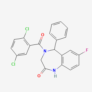 4-(2,5-dichlorobenzoyl)-7-fluoro-5-phenyl-4,5-dihydro-1H-benzo[e][1,4]diazepin-2(3H)-one
