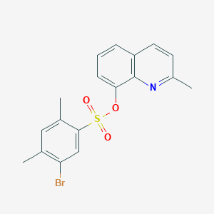 2-Methylquinolin-8-yl 5-bromo-2,4-dimethylbenzene-1-sulfonate