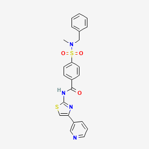 4-(N-benzyl-N-methylsulfamoyl)-N-(4-(pyridin-3-yl)thiazol-2-yl)benzamide