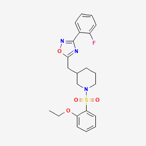 5-((1-((2-Ethoxyphenyl)sulfonyl)piperidin-3-yl)methyl)-3-(2-fluorophenyl)-1,2,4-oxadiazole