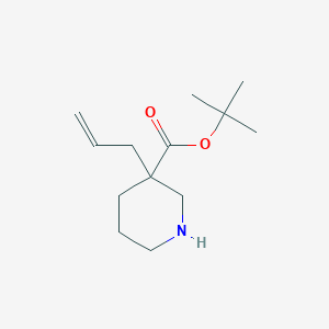 molecular formula C13H23NO2 B2730496 Tert-butyl 3-prop-2-enylpiperidine-3-carboxylate CAS No. 2248323-00-2
