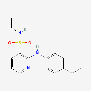 molecular formula C15H19N3O2S B2730517 N-ethyl-2-[(4-ethylphenyl)amino]pyridine-3-sulfonamide CAS No. 1251677-58-3