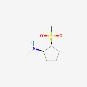 B2730609 Rel-(1R,2S)-N-methyl-2-(methylsulfonyl)cyclopentan-1-amine CAS No. 2219378-81-9