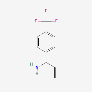 molecular formula C18H14BrN3O6 B2730613 1-(4-Trifluoromethylphenyl)allylamine CAS No. 1159883-01-8