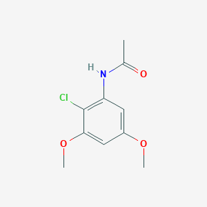 molecular formula C10H12ClNO3 B2730634 N-(2-chloro-3,5-dimethoxyphenyl)acetamide CAS No. 573704-48-0