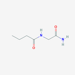 molecular formula C6H12N2O2 B2730652 N-(carbamoylmethyl)butanamide CAS No. 606488-67-9